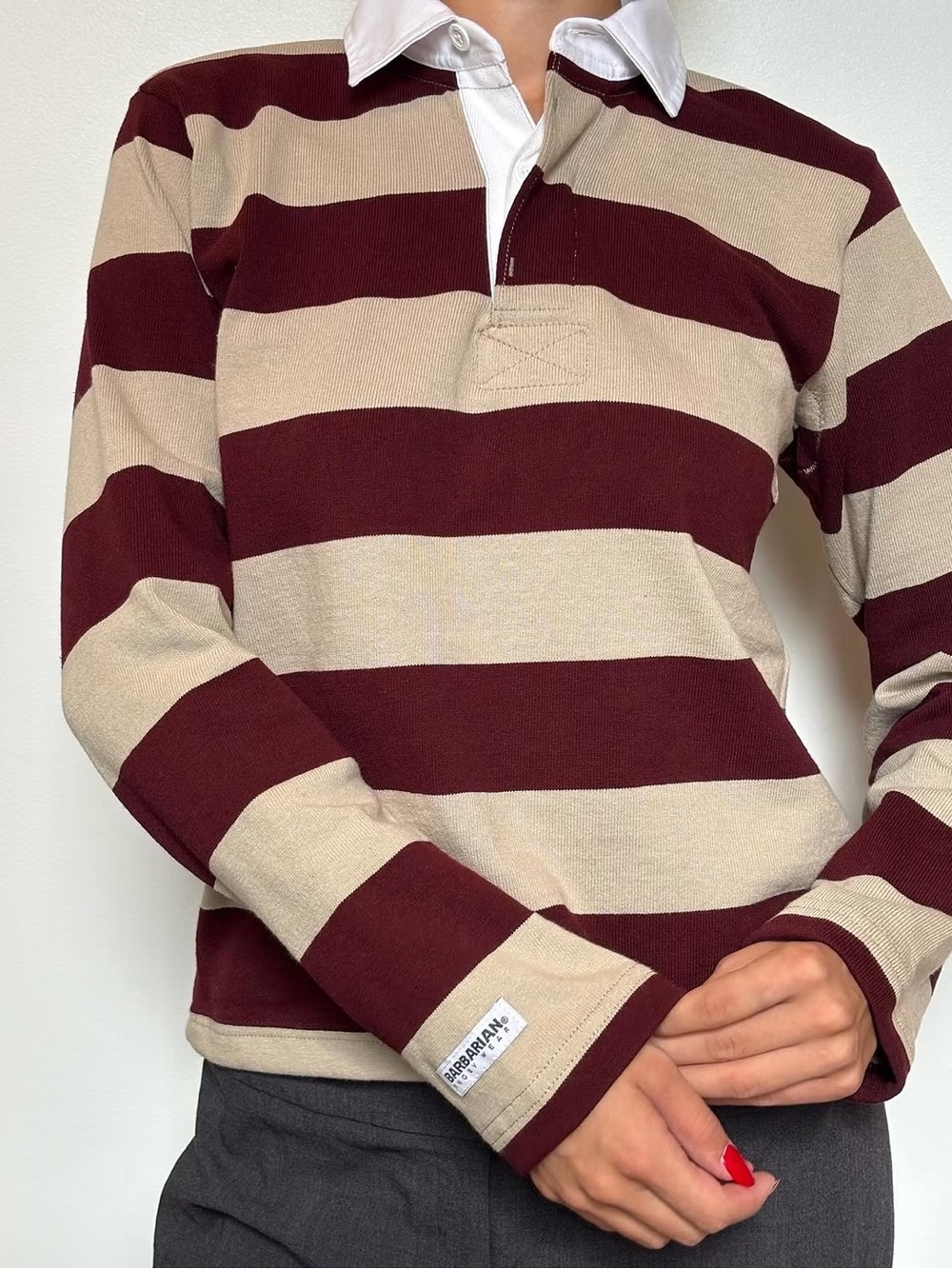 KOTN long sleeve shrunken rugby shirt nwt